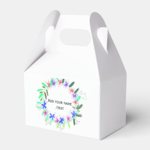 farbenfroher Girlanden-Kranz Weihnachten waadd Nam Geschenkschachtel