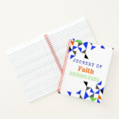 Farbenfroher Glaube Inspiration Zitat Notizblock (Innenseite)