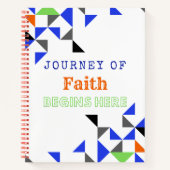 Farbenfroher Glaube Inspiration Zitat Notizblock (Vorderseite)