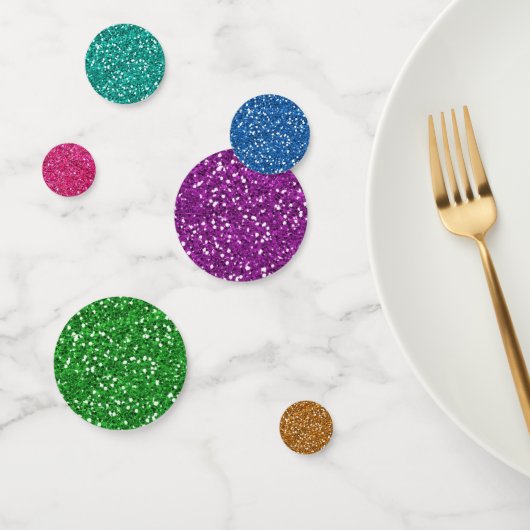 Farbenfroher Glitter Konfetti (Gruppe)