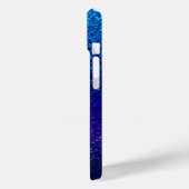 Farbenfroher Glitzer Art iPhone Case (Rückseite / Links)