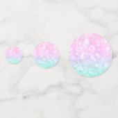 Farbenfroher Glitzer Konfetti (Vorderseiten)