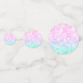 Farbenfroher Glitzer Konfetti (Rückseiten)