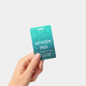 Farbenfroher Glitzer zurück zur Schule Ausweis (Handheld)