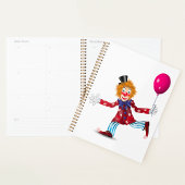 Farbenfroher glücklicher Clown mit Balloon Fun Cir Planer