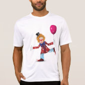 Farbenfroher glücklicher Clown mit Balloon Fun Cir T-Shirt (Vorderseite)