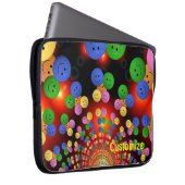 Farbenfroher, glücklicher Gefechtsgeist - Laptop-S Laptopschutzhülle (Vorne Rechts)