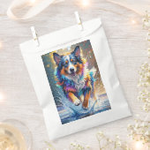 Farbenfroher, glücklicher, spielerischer lustiger  geschenktütchen (Ausgeschnitten)