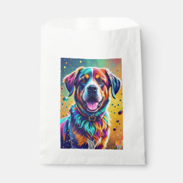 Farbenfroher, glücklicher, spielerischer lustiger  geschenktütchen