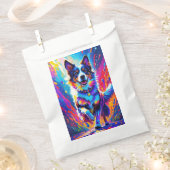 Farbenfroher, glücklicher, spielerischer lustiger  geschenktütchen (Ausgeschnitten)