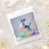 Farbenfroher, glücklicher, spielerischer lustiger  geschenktütchen (Ausgeschnitten)