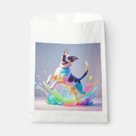 Farbenfroher, glücklicher, spielerischer lustiger  geschenktütchen