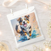 Farbenfroher, glücklicher, spielerischer lustiger  geschenktütchen (Ausgeschnitten)