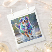 Farbenfroher, glücklicher, spielerischer lustiger  geschenktütchen (Ausgeschnitten)