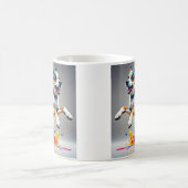 Farbenfroher, glücklicher, spielerischer lustiger kaffeetasse (Mittel)