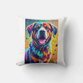 Farbenfroher, glücklicher, spielerischer lustiger  kissen