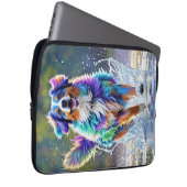 Farbenfroher, glücklicher, spielerischer lustiger  laptopschutzhülle (Vorne Rechts)