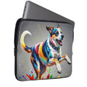 Farbenfroher, glücklicher, spielerischer lustiger  laptopschutzhülle (Vorne Rechts)