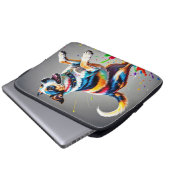 Farbenfroher, glücklicher, spielerischer lustiger  laptopschutzhülle (Vorne Knopf)