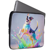 Farbenfroher, glücklicher, spielerischer lustiger  laptopschutzhülle (Vorne Rechts)