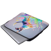 Farbenfroher, glücklicher, spielerischer lustiger  laptopschutzhülle (Vorne Knopf)