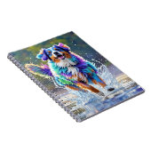 Farbenfroher, glücklicher, spielerischer lustiger notizblock (Rechte Seite)