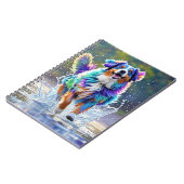 Farbenfroher, glücklicher, spielerischer lustiger notizblock (Linke Seite)