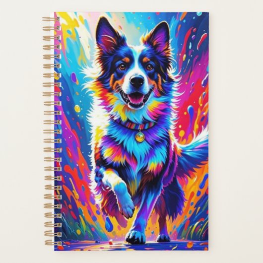 Farbenfroher, glücklicher, spielerischer lustiger  planer (Vorderseite)