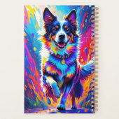 Farbenfroher, glücklicher, spielerischer lustiger  planer (Rückseite)