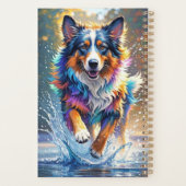 Farbenfroher, glücklicher, spielerischer lustiger planer (Rückseite)