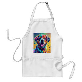 Farbenfroher, glücklicher, spielerischer lustiger  schürze