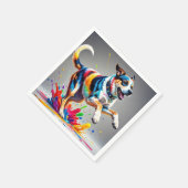 Farbenfroher, glücklicher, spielerischer lustiger serviette (Ecke)