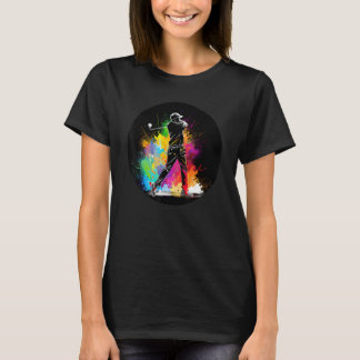 Farbenfroher Golf Sport für Sportler und Sportfans T-Shirt