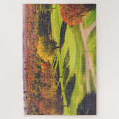 Farbenfroher Golfplatz im Herbst Puzzle (Vertikal)