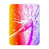 Farbenfroher Grafikstil Pinsel Farbe Spritzer Magnet (Vertikal)