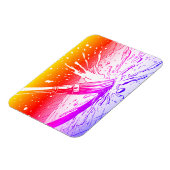 Farbenfroher Grafikstil Pinsel Farbe Spritzer Magnet (Linke Seite)