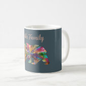 Farbenfroher Grizzlybär Kaffeetasse (VorderseiteRechts)