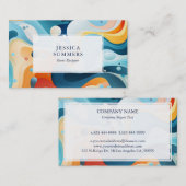 Farbenfroher, groovativer Hintergrund Visitenkarte (Vorne/Hinten)