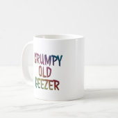 Farbenfroher Grumpy Old Geezer Tassen Cup (Vorderseite Links)