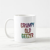 Farbenfroher Grumpy Old Geezer Tassen Cup (Links)