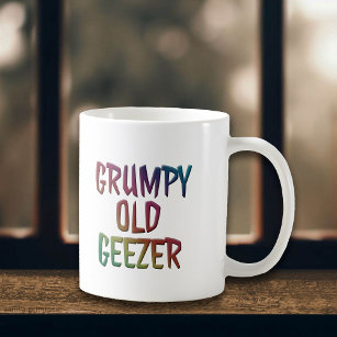 Farbenfroher Grumpy Old Geezer Tassen Cup