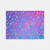 Farbenfroher Hai unter dem Party der Meeresschule Fleecedecke (Vorderseite (Horizontal))