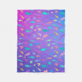 Farbenfroher Hai unter dem Party der Meeresschule Fleecedecke (Vorderseite)