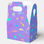 Farbenfroher Hai unter dem Party der Meeresschule Geschenkschachtel (Geöffnet)