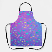 Farbenfroher Hai unter dem Party der Meeresschule Schürze (Vorderseite)