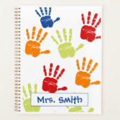 Farbenfroher Handdruckplaner Planer (Vorderseite)