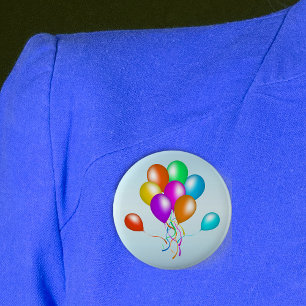 Farbenfroher Hauch von Balloons Button