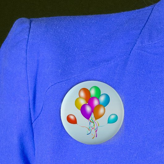Farbenfroher Hauch von Balloons Button