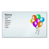 Farbenfroher Hauch von Balloons Magnetische Visitenkarte (Vorderseite)