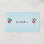 Farbenfroher Hauch von Balloons Visitenkarte (Rückseite)